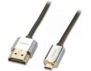Lindy HDMI Micro - HDMI kabel 1m stříbrný (41681)