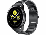 Alogy Nerezový náramek Galaxy Watch Active 2 19cm černý (20mm)
