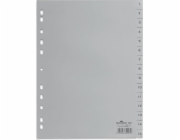 Odolný DURABLE Zahlenregister A4 1-15 PP volldeck. grau
