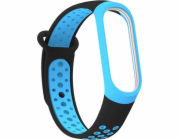 Pásek Beline Beline Mi Band 3/4 provedení černo-modrá/černo-modrá