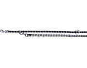 Vodítko Trixie Cavo nastavitelné - 18mm L-XL - Černostříbrné