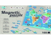 Mega kreativní HRA EDUK MAGN PUZZLE MAPA SVĚTA 30X23X6 PUD 9/18