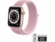 Sportovní řemínek Crong Crong Nylon pro Apple Watch 38/40 mm (pudrová růžová)