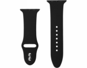 Kapalný řemínek Crong Crong – Řemínek Apple Watch 42/44 mm (černý)