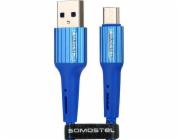 Somostel USB-A - microUSB USB kabel 1 m Modrý (25694)