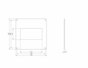 Plastová příruba EUROPLAST KF, 110 x 55 mm