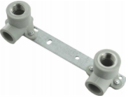 Detal-met GW koleno s věšákem 20x1/2 s roztečí montážní desky 150mm [5] hliníková deska