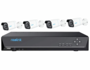 REOLINK bezpečnostní kamerový set NVS8-8MB4, RLK8-800B4, 4x Kamera, 8MP, 2TB