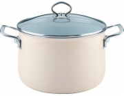 Riess Riess - vysoký hrnec s víkem 6,5 l 24 cm Avorio