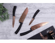 Sada nožů s nepřilnavým povrchem 4 ks Rosegold Metallic Line BH-2385
