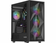 Genesis DIAXID 605 ARGB/Midi Tower/Transpar./Černá
