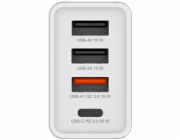 VERBATIM Univerzální adaptér CHR-30EU2, 30W, 1x USB-C, 3x USB bílá