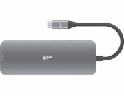 Silicon Power SR30 Docking USB 3.2 Gen 1 (3.1 Gen 1) Type-C, šedá metalíza