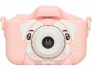 Dětská kamera Extralink H28 Dual Pink | Digitální fotoaparát | Displej 1080P 30fps 2.0