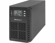 Záložní zdroj UPS Qoltec 52280 | 1kVA | 1000W | Účiník 1,0 | LCD | EPO | USB | On-line