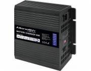 Qoltec 51957 Smart Monolith nabíječka pro LiFePO4 AGM GEL SLA baterie | 50A | 12V
