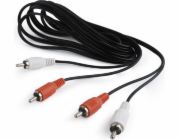 GEMBIRD Kabel přípojný 2xcinch/2xcinch, 1,8m audio