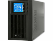 QOLTEC 53042 Qoltec Nepřerušitelný zdroj napájení On-line 1kVA 800W LCD USB