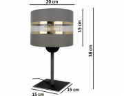 Stolní lampa GTV Stolní lampa RIO, E27, max. 40W, 220-240V, červená