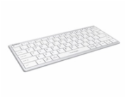 A4tech FBX51C, bezdrátová kancelářská klávesnice,BT/2,4 Ghz USB, CZ, bílá