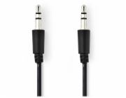 NEDIS kabel jack 3,5 mm - jack 3,5 mm/ černý/ bulk/ 1m