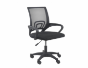 Topeshop MORIS černá ARMCHAIR kancelářská/počítačová židle Polstrovaný sedák Opěradlo ze síťoviny