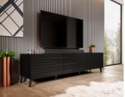 Skříň Cama RTV NOVA 186x40x48 matná černá