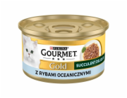 PURINA Gourmet Gold Succulent Delights Ocean fish - mokré krmivo pro kočky - 85g