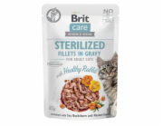 BRIT Care Cat Sterilized Rabbit Pouch - mokré krmivo pro kočky - 85 g