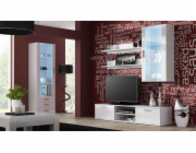 Cama vitrína SOHO S1 bílá/bílý lesk