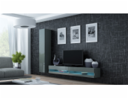 Cama Sestava obývací skříňky VIGO NEW 9 šedá/šedá lesk