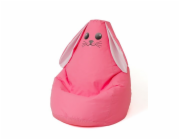 Sako taška pouf Králík růžový L 105 x 80 cm
