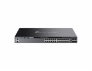 TP-Link Omada SG6428X V1 - Přepínač - L3 - řízený - 24 x 10/100/1000 + 4 x 10Gb Ethernet SFP+ (uplink / stohování) - proudění vzduchu zpředu dozadu - Lze montovat do rozvaděče