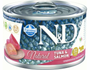 FARMINA N&D Cat Natural Tuna&Salmon - vlhké krmivo pro kočky - 140 g