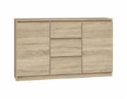 Topeshop KOMODA 2D3S DAB SONOMA