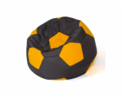 Sako bag pouffe Míč černo-žlutý XXL 140 cm