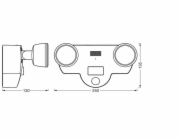 PROŽ LED WIFI 16W 1720LM 3000K IP44 MÍSTNOST