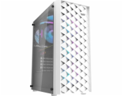 Počítačová skříň Darkflash DK351+ 4 ventilátory (bílá)