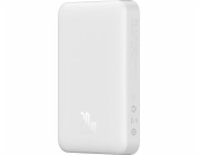 Powerbanka Baseus Magnetic, 10000mAh, USB-C 20W (bílá)