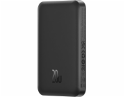 Magnetická mini powerbanka Baseus 5000mAh, USB-C 20W (černá)