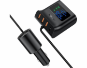 Nabíječka do auta Acefast B8, 3x USB + USB-C, 90 W (černá)