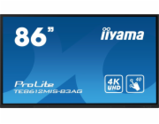 iiyama ProLite TE8612MIS-B3AG - 86" Třída úhlopříčky (85.6" zobrazitelný) displej LCD s LED podsvícením - interaktivní digital signage - s dotyková obrazovka (multi touch) / volitelná funkce PC slotu 