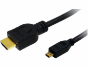 LogiLink HDMI Micro - HDMI kabel 1m černý (CH0030)