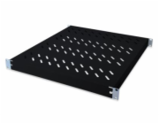 Digitus 1U pevná police pro stojany o hloubce 600 mm 44x482x350 mm, seřízení. Hloubka 350 - 550 mm, černá
