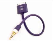 Furutech ADL Apple 30 pin - Jack 3,5mm 0,1m kabel, fialový