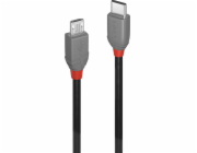 Lindy USB-C - micro-B USB kabel 3 m černý (36893)