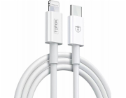 T-Phox USB kabel T-PHOX KABEL GLARY LITE SERIES 18W 1M USB-C/LIGHTNING WHITE