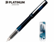 Platinum Platinum Prefounte Night Sea plnicí pero, F, v plastovém obalu, na blistru, modré