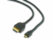 GEMBIRD CABLEXPERT Kabel HDMI-HDMI micro 4,5m, 1.3, M/M stíněný, zlacené kontakty, černý
