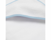 Dětská froté osuška s kapucí New Baby BASIC 100x100 bílo-modrá